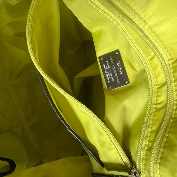 $250 TUMI SNAKE PYTHON PRINT TOTE NYLON LEATHER TRIM BAG - Picture 6 of 7